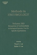 Cover: Recognition of Carbohydrates in Biological Systems, Part B: Specific Applications - Academic Press