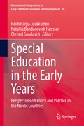 Cover: Special Education in the Early Years - Springer
