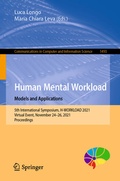 Cover: Human Mental Workload: Models and Applications - Springer