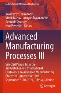 Abbildung von: Advanced Manufacturing Processes III - Springer