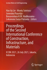 Enlarge image Cover: Proceedings of the Second International Conference of Construction, Infrastructure, and Materials - Springer