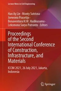 Enlarge image Cover: Proceedings of the Second International Conference of Construction, Infrastructure, and Materials - Springer
