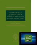 Cover: Restructuring Plans, Creditor Schemes, and other Restructuring Tools (Book and Digital Pack) - Oxford University Press