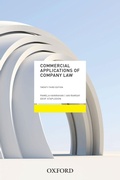 Cover: Commercial Applications of Company Law 2022 - OUP Australia and New Zealand