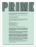 Cover: Prime - Blue Filter