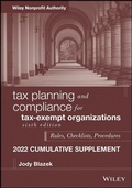 Cover: Tax Planning and Compliance for Tax-Exempt Organizations - Wiley
