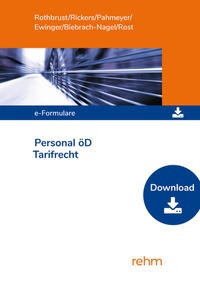 Abbildung von: e-Formulare Personal für den öffentlichen Dienst - Tarifrecht - Rehm