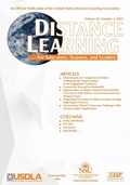 Cover: Distance Learning Vol 18 Issue 2 - Information Age Publishing