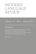 Cover: Modern Language Review (117 - Modern Humanities Research Association