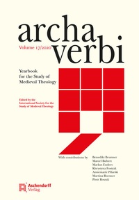 Abbildung von: Archa Verbi, Volume 17/2020 - Aschendorff