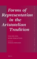 Cover: Forms of Representation in the Aristotelian Tradition. Volume One: Sense Perception - Brill