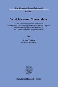 Abbildung von: Versicherte und Steuerzahler. - Duncker & Humblot