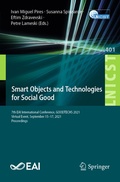 Cover: Smart Objects and Technologies for Social Good - Springer