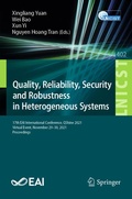 Cover: Quality, Reliability, Security and Robustness in Heterogeneous Systems - Springer