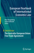Cover: The Australia-European Union Free Trade Agreement - Springer