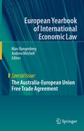 Cover: The Australia-European Union Free Trade Agreement - Springer