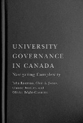 Cover: University Governance in Canada - McGill-Queen's University Press