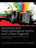 Cover: Statistical and Methodological Myths and Urban Legends - Routledge