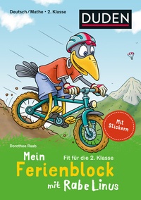 Abbildung von: Mein Ferienblock mit Rabe Linus - Fit für die 2. Klasse - Duden