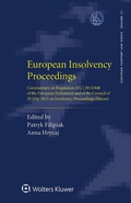 Cover: European Insolvency Proceedings - Wolters Kluwer