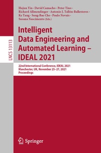 Enlarge image Cover: Intelligent Data Engineering and Automated Learning - IDEAL 2021 - Springer