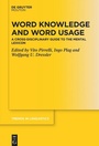 Cover: Word Knowledge and Word Usage - De Gruyter Mouton