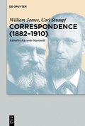 Cover: Correspondence (1882-1910) - De Gruyter