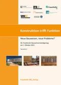 Cover: Konstruktion trifft Funktion - Fraunhofer IRB Verlag