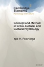 Cover: Concept and Method in Cross-Cultural and Cultural Psychology - Cambridge University Press