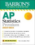 Cover: AP Statistics Premium, 2023-2024: 9 Practice Tests + Comprehensive Review + Online Practice - Kaplan Publishing