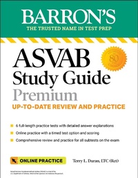 Enlarge image Cover: ASVAB Study Guide Premium: 6 Practice Tests + Comprehensive Review + Online Practice - Kaplan Publishing