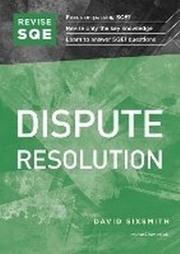 Abbildung von: Revise SQE Dispute Resolution - Fink Publishing Ltd