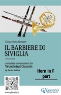 Cover: French Horn in F part "Il Barbiere di Siviglia" for woodwind quintet - Glissato Edizioni Musicali