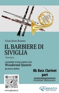Cover: Bb Bass Clarinet part "Il Barbiere di Siviglia" for woodwind quintet - Glissato Edizioni Musicali