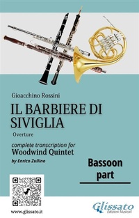 Abbildung von: Bassoon part "Il Barbiere di Siviglia" for woodwind quintet - Glissato Edizioni Musicali