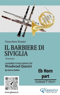 Abbildung von: French Horn in Eb part "Il Barbiere di Siviglia" for woodwind quintet - Glissato Edizioni Musicali