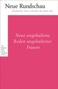 Cover: Neue Rundschau 2022/1 - S. Fischer