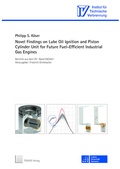 Cover: Novel Findings on Lube Oil Ignition and Piston Cylinder Unit for Future Fuel-Efficient Industrial Gas Engines - TEWISS