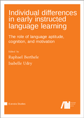 Cover: Individual differences in early instructed language learning - Language Science Press