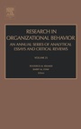 Cover: Research in Organizational Behavior: Volume 25 - JAI Press Inc.