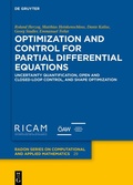 Cover: Optimization and Control for Partial Differential Equations - De Gruyter