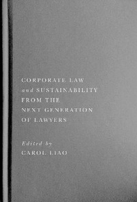 Abbildung von: Corporate Law and Sustainability from the Next Generation of Lawyers - McGill-Queen's University Press
