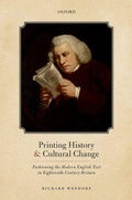 Cover: Printing History and Cultural Change - Oxford University Press