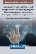 Cover: Emerging Trends and Historical Perspectives Surrounding Digital Transformation in Education - IGI Global