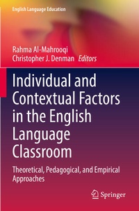 Bild: Individual and Contextual Factors in the English Language Classroom - Springer