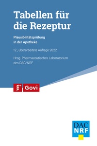 Bild vergrößern Bild: Tabellen für die Rezeptur - Avoxa - Mediengruppe Deutscher Apotheker