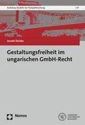 Cover: Gestaltungsfreiheit im ungarischen GmbH-Recht - Nomos