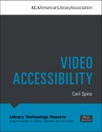 Enlarge image Cover: Video Accessibility - ALA Editions