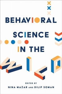 Enlarge image Cover: Behavioral Science in the Wild - University of Toronto Press