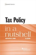 Cover: Tax Policy in a Nutshell - West Academic Press